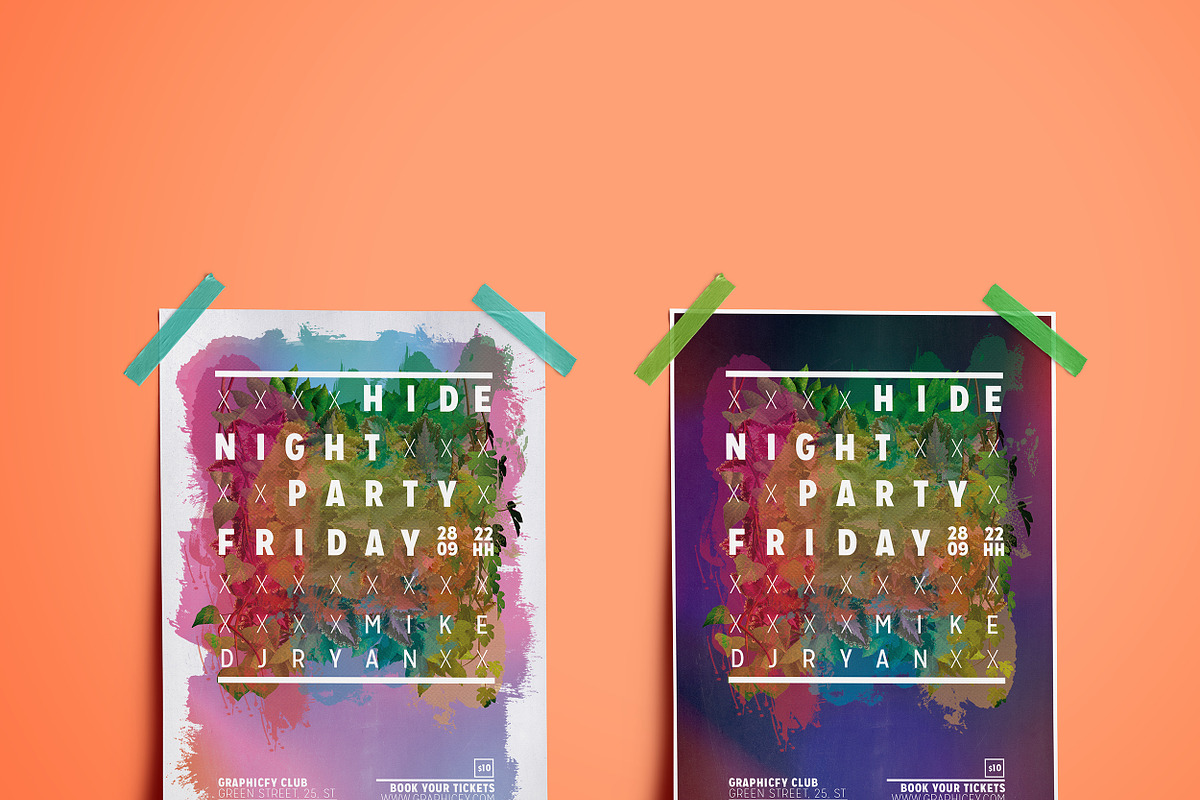 Minimalist Club Flyer Template, a Flyer Template by Graphicfy Templates (Photo 4 of 4)