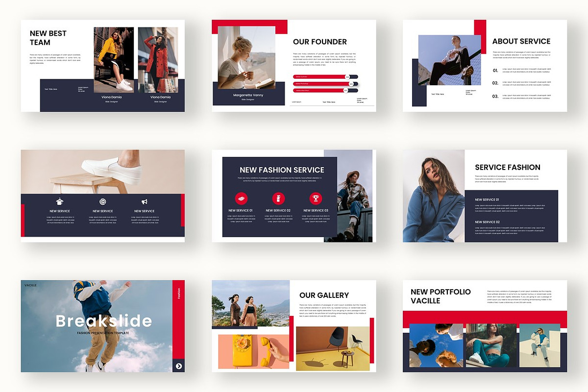 Vacile - Fashion PowerPoint Template, a Presentation Template by kreatifreya (Photo 4 of 5)