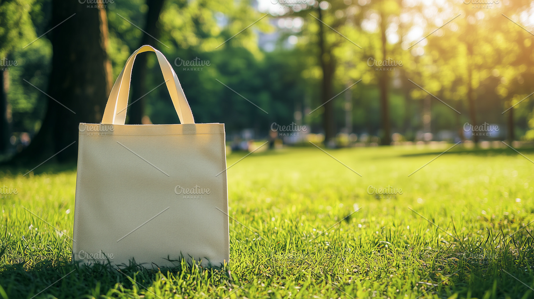 White blank eco canvas tote bag, a Wallpaper Photo by MistyDay