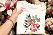 Poinsettia Festive Watercolor Floral, an Illustration by DreamCafeArt (Thumbnail 6 of 7)