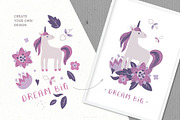 Unicorns & Flowers Collection, a Graphic by VioletOxide (Thumbnail 2 of 10)