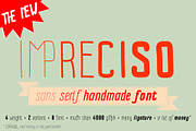 Impreciso - sans serif handmade font, a Sans Serif Font by Bellini studio (Thumbnail 1 of 9)