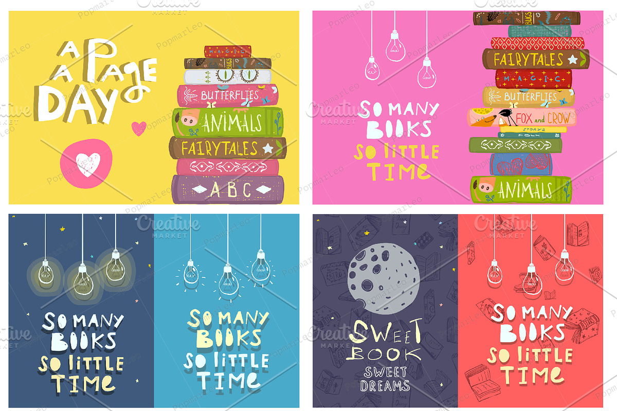 Give me a Book! HUGE Reading Bundle, an Education Illustration by Popmarleo Shop (Photo 7 of 20)