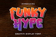 Funky Hype, a Handwritten Font by HATFSTUDIO (Thumbnail 1 of 8)