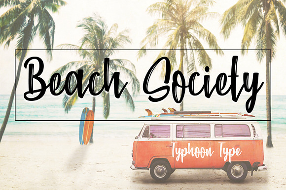 Beach Society font preview 3