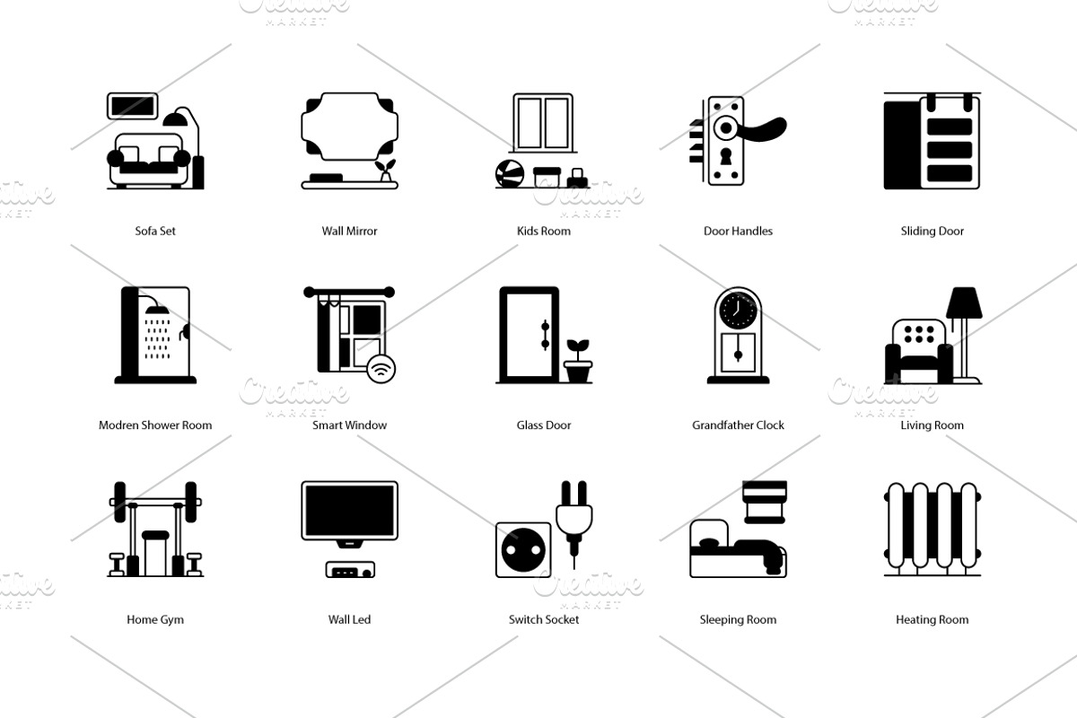 interior Design icons, an Icon by Vector Squad (Photo 4 of 5)