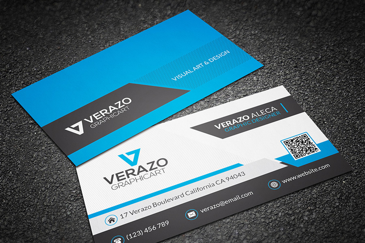 Creative Corporate Business Card, a Business Card Template by Verazo (Photo 2 of 3)