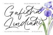 Gafisha Lindiaki Stylish Handwritten, a Script Font by stylishtype.co (Thumbnail 1 of 19)