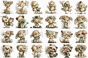 Funny Spring Animals Clipart, an Illustration by Craft Nest (Thumbnail 6 of 12)