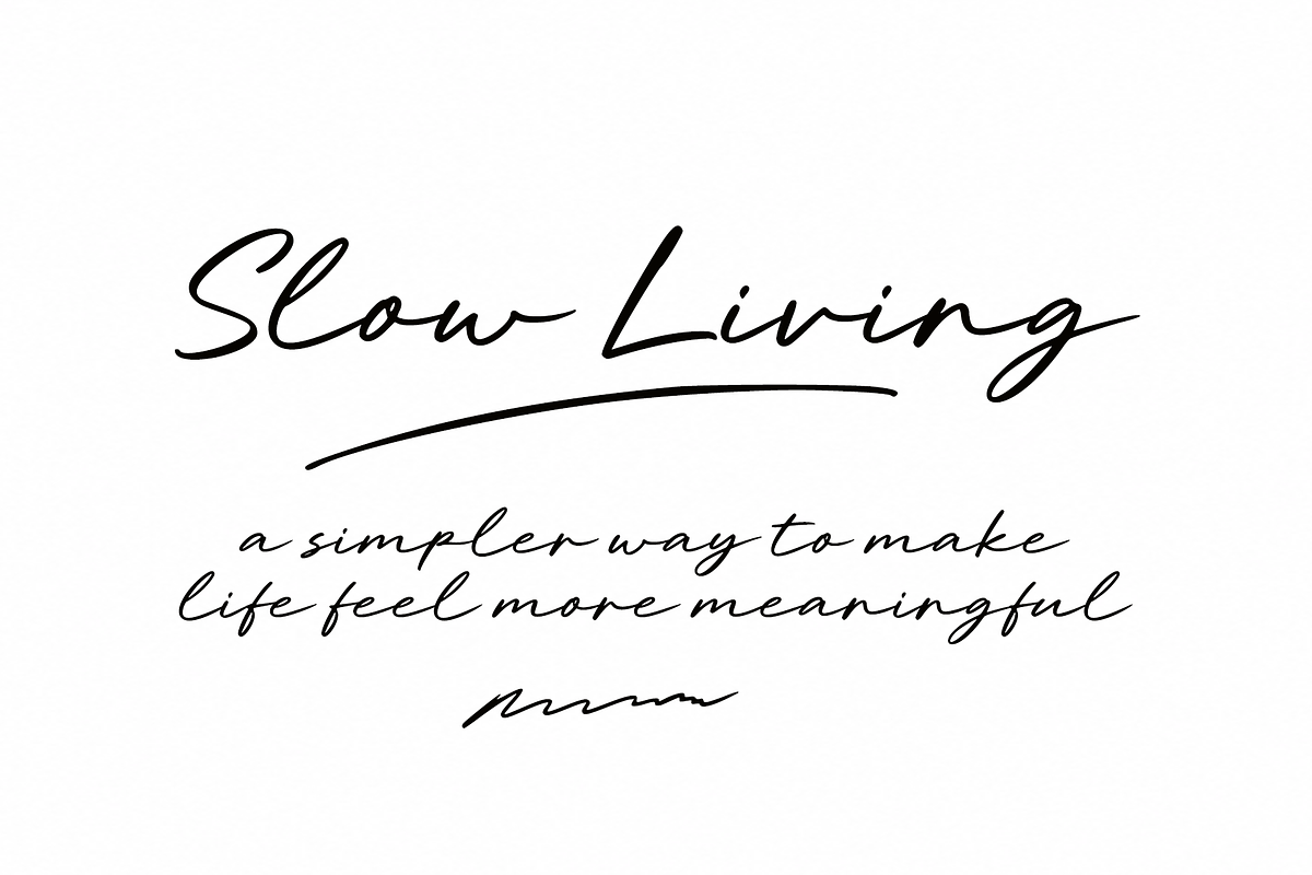 Simple Living Script Font, a Script Font by cocodesign (Photo 3 of 8)