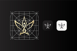 Yoga Logo Icon Design Vector