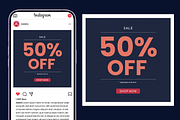 Minimalist Sale 50% Instagram Post, a Social Media Template by Dimatra Store (Thumbnail 3 of 4)