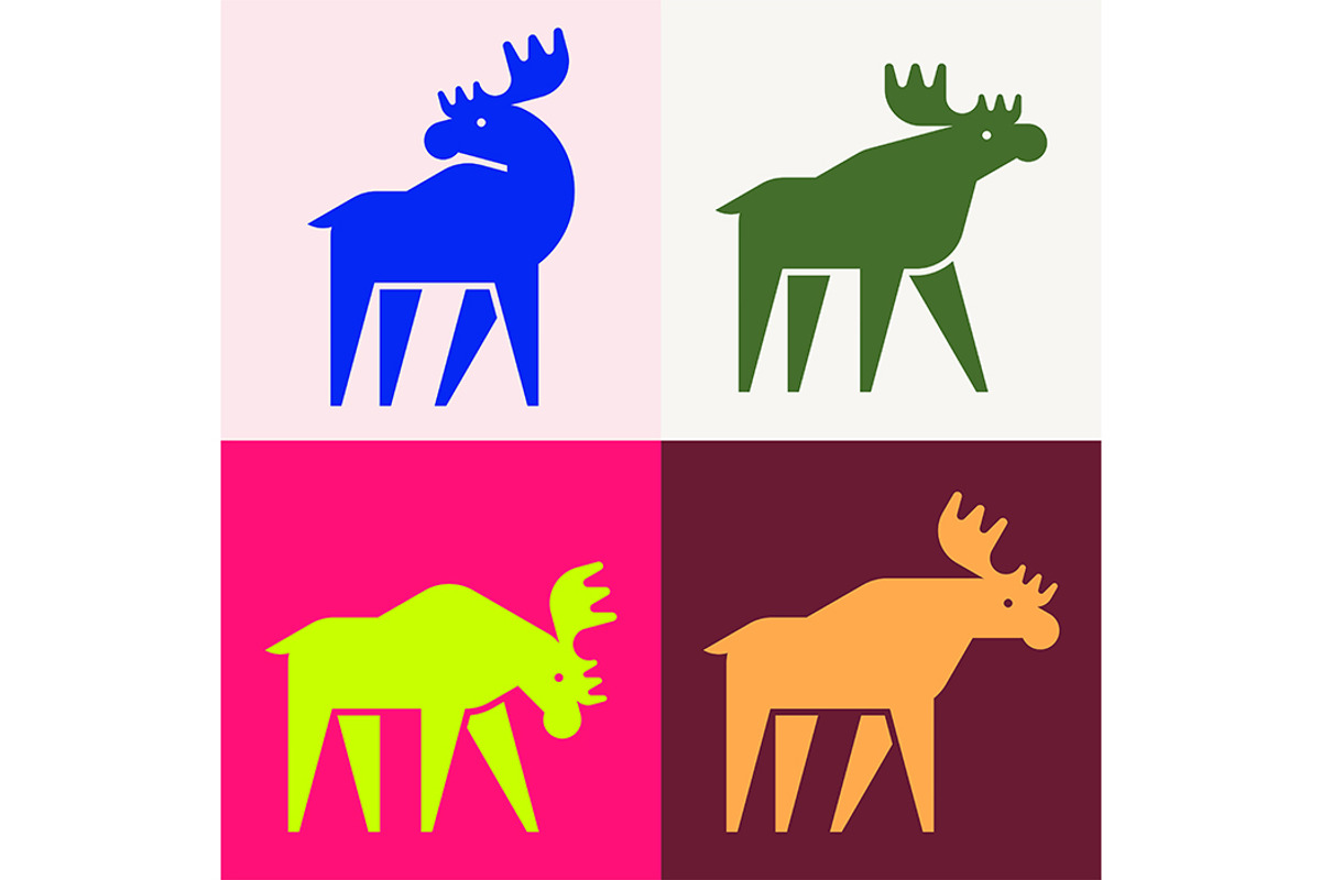 Moose Logo, a Graphic by NataliiaVolyk (Photo 4 of 6)