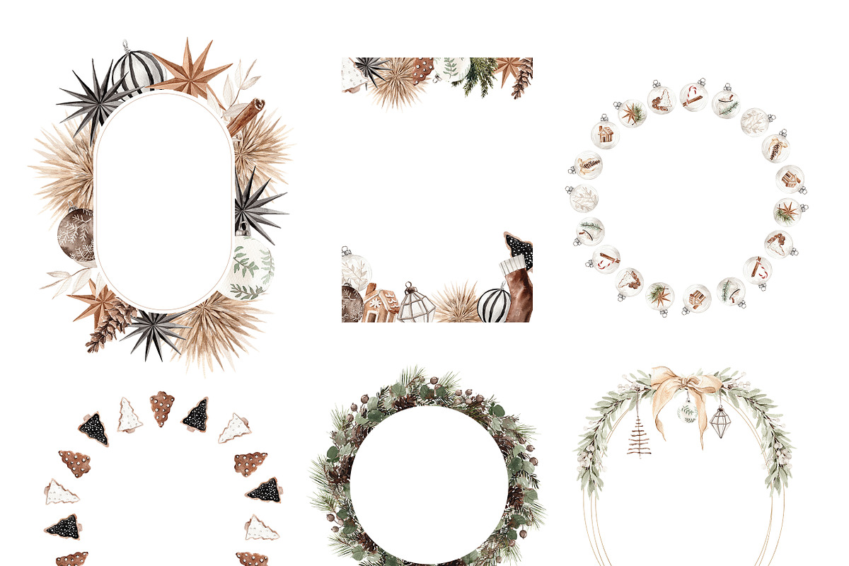 Watercolor Clipart - Cozy Christmas, an Illustration by Beigetime (Photo 10 of 14)