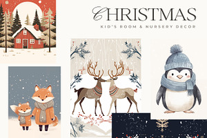 Nursery Scandi Christmas Prints