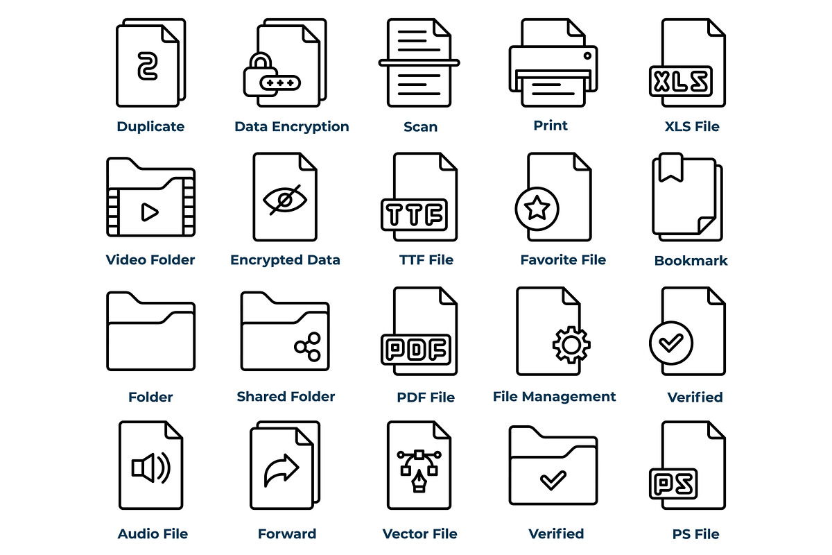 File and Document Icons, an Icon by Tekuni (Photo 2 of 12)