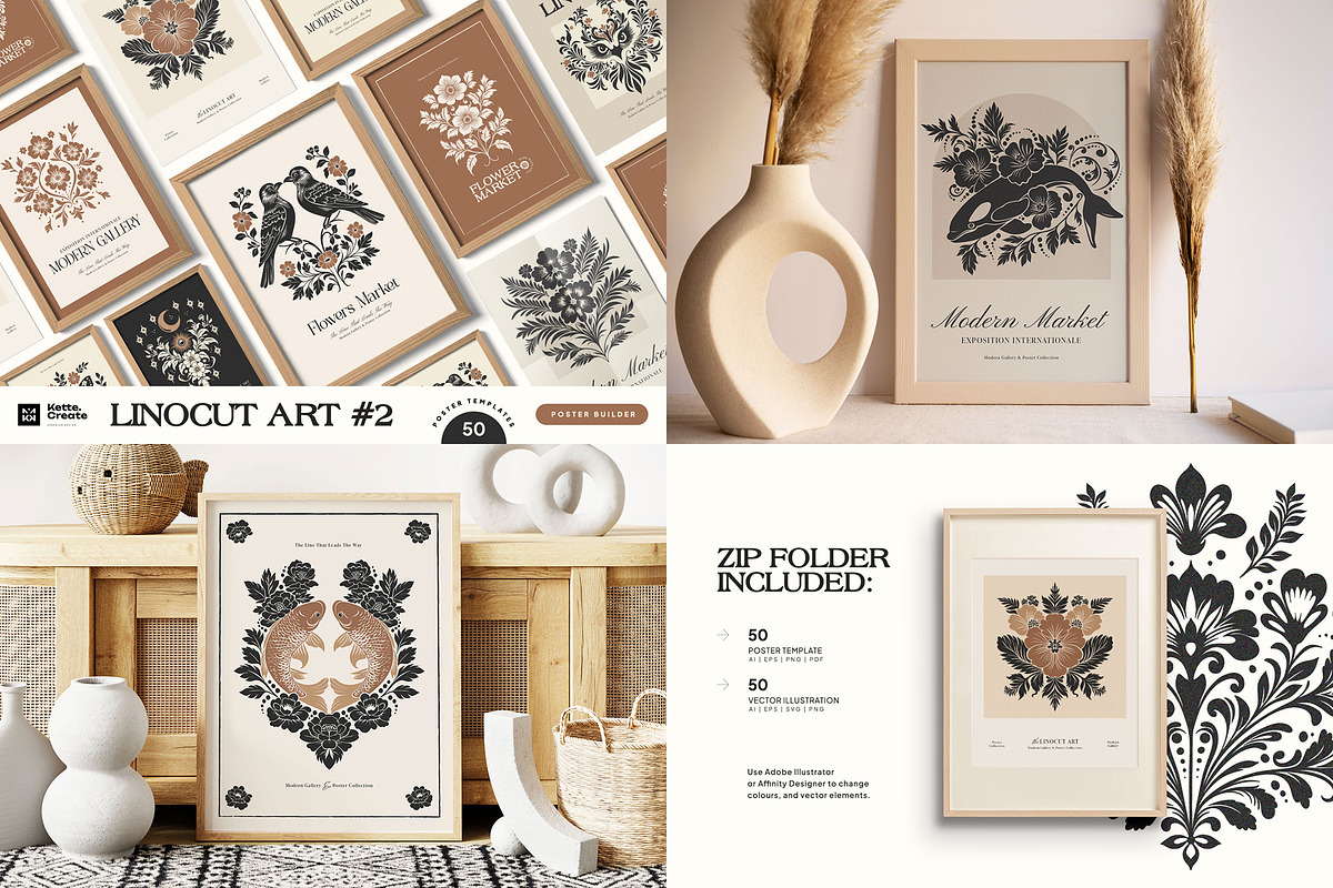 Mega Poster Bundle | 52 in 1, an Object Graphic by KetteCreate (Photo 9 of 53)