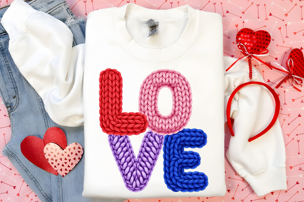 Faux Yarn Love Valentine Png, an Illustration by Canvas Craft (Photo 7 of 7)