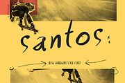 SANTOS | Handwritten Font, a Font by All This Concept (Thumbnail 1 of 11)