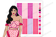 Galentines Stickers 2x1,5, a Stationery Template by GlamArtZhanna (Thumbnail 5 of 6)
