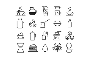 Coffee And Tea Icons