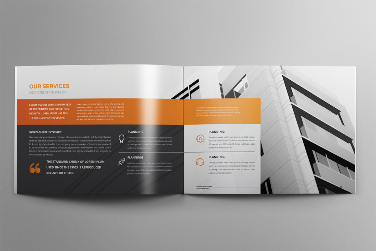 Landscape Corporate Brochure A4 & A5, a Brochure Template by Pro-Gh (Photo 4 of 10)