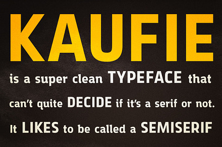 Kaufie + Webfont