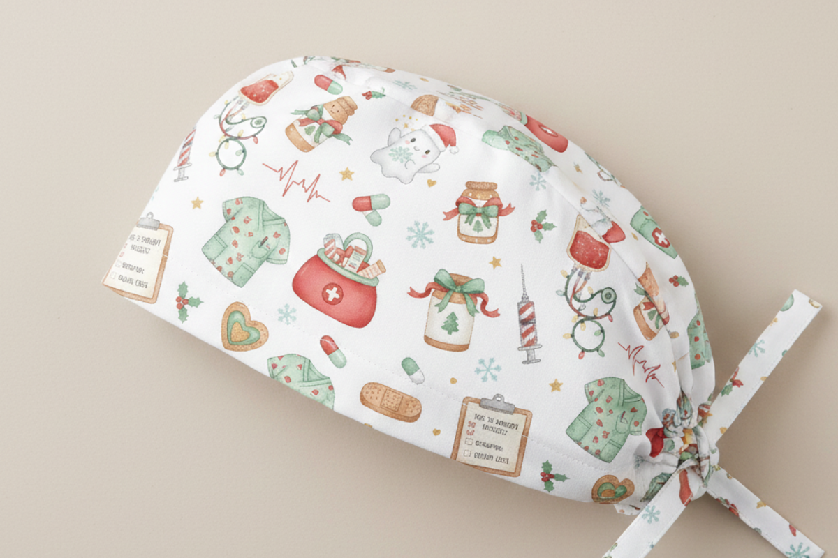 Christmas Nurse Seamless Pattern, a Decorative Illustration by Anca Digital Vibe (Photo 4 of 7)
