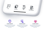 Coronavirus COVID-19 | 42 Icons Set, an Outline Icon by Marina Silence (Thumbnail 12 of 17)