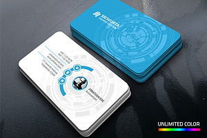 Techno Corporate Business Card