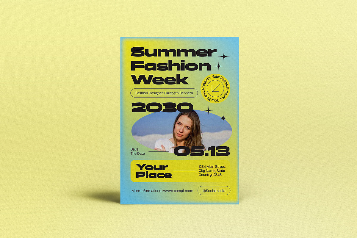 Minimalist Summer Fashion Week Flye, a Flyer Template by graphicook (Photo 2 of 4)