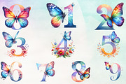 Watercolor Butterflies Alphabet, a Work Illustration by Craft Nest (Thumbnail 6 of 6)