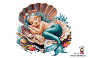 Mermaid PNG, Sea Shell PNG Bundle, a Graphic by Clipart Bloom (Thumbnail 5 of 14)