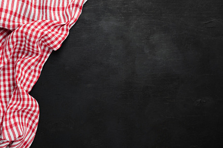 Red plaid checkered kitchen textile, an Abstract Photo by The baking man