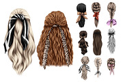 1300 hairstyles bundle, an Illustration by Elenbushe (Thumbnail 10 of 10)