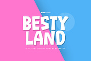 Besty Land, a Sans Serif Font by khurasan (Thumbnail 1 of 5)