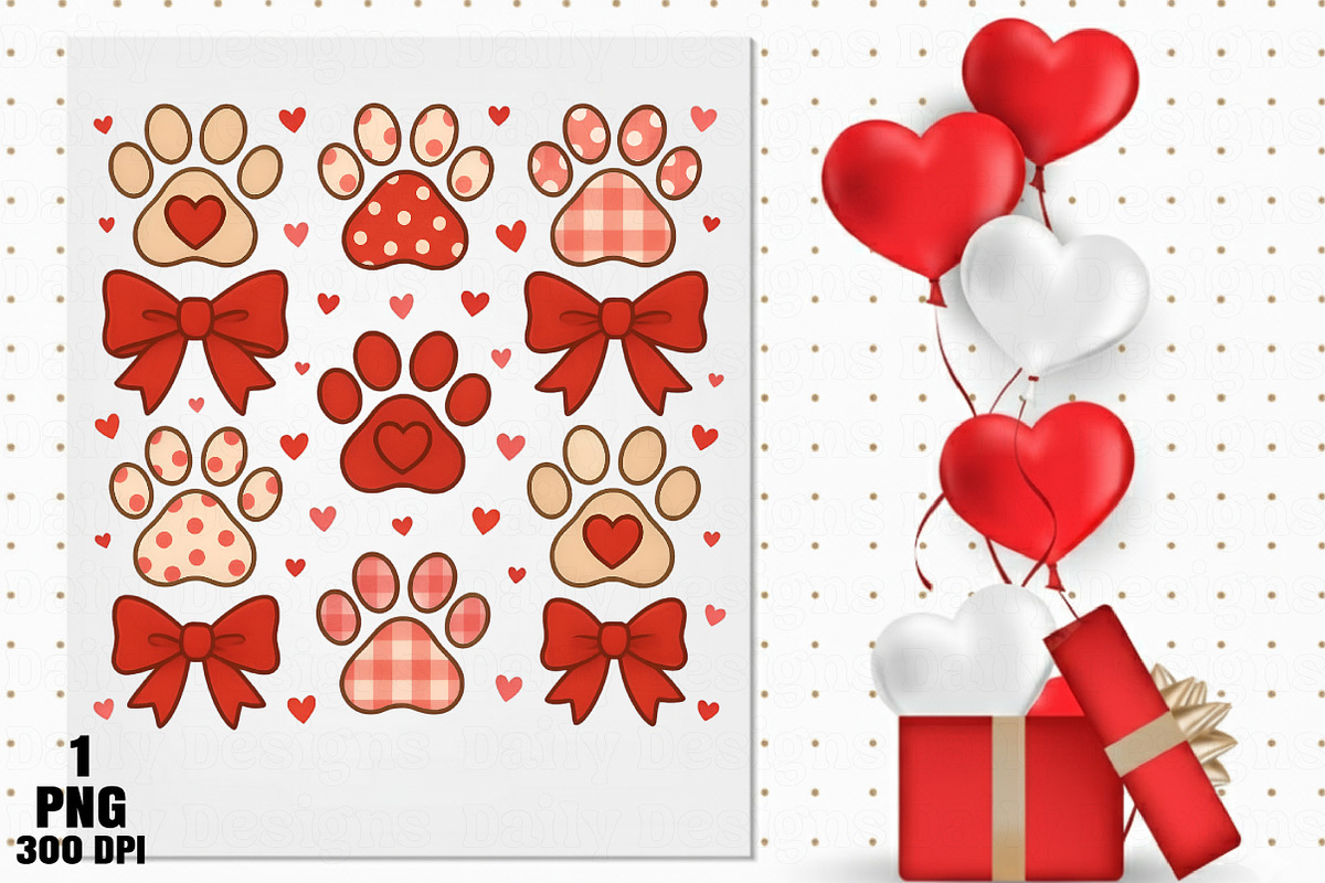 Coquette Dog Paw PNG, an Illustration by Daily.Designs (Photo 5 of 5)