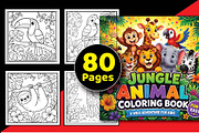 Jungle Animal Coloring Book for Kids, an Animal Illustration by Akrinity Digital (Thumbnail 1 of 6)