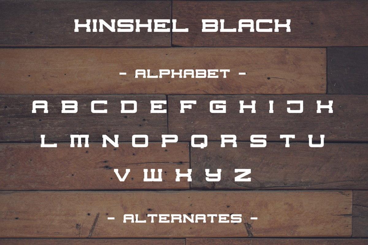 Kinshel Font preview 3