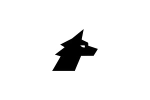 Fox Head Silhouette, an Animal Illustration by Vectorium Studio