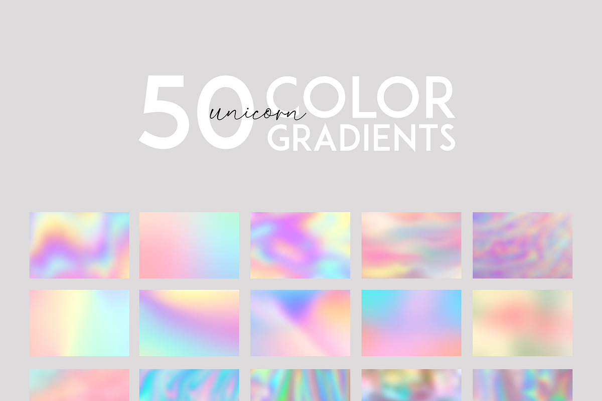 50 rainbow gradients, a Texture Graphic by The Graphic Parade (Photo 3 of 8)