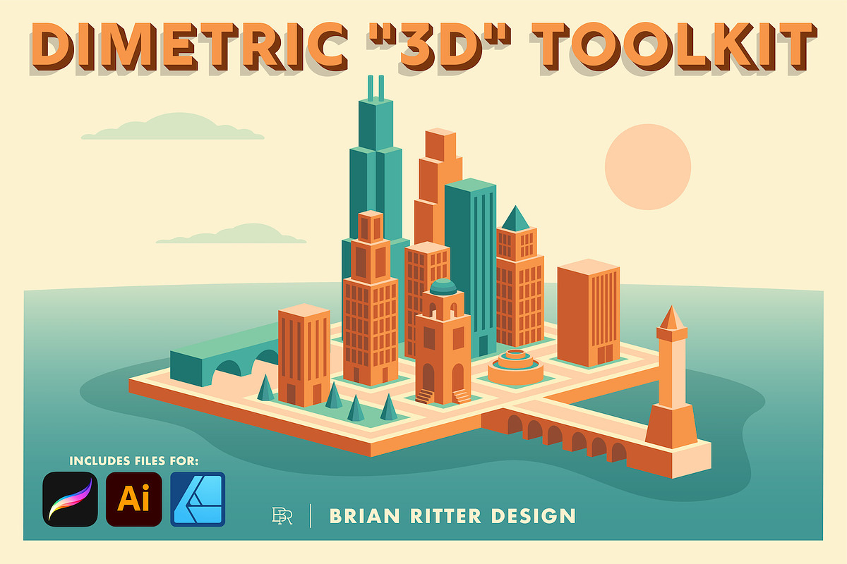 Dimetric 3D Toolkit, a Shape Add-On by Brian Ritter Design (Photo 1 of 11)