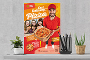Fast Delivery Pizza Flyer, a Flyer Template by Boostock (Thumbnail 4 of 4)