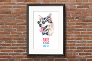 Cute Watercolor Dog, an Animal Illustration by KannaaDesign (Thumbnail 4 of 4)