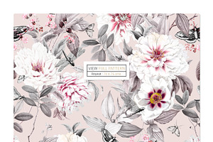 La Fleur, Pattern & Illustration Set