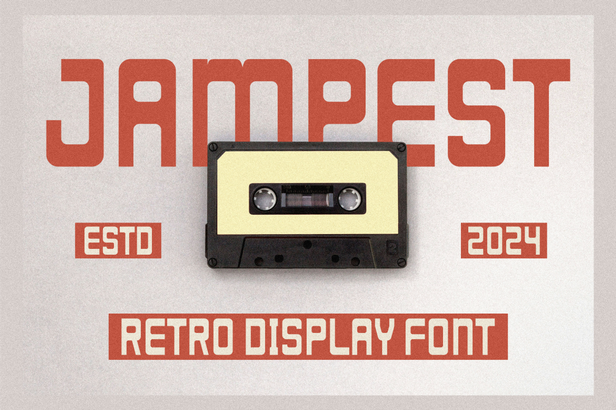 Jampest, a Sans Serif Font by maxstrim_graphich