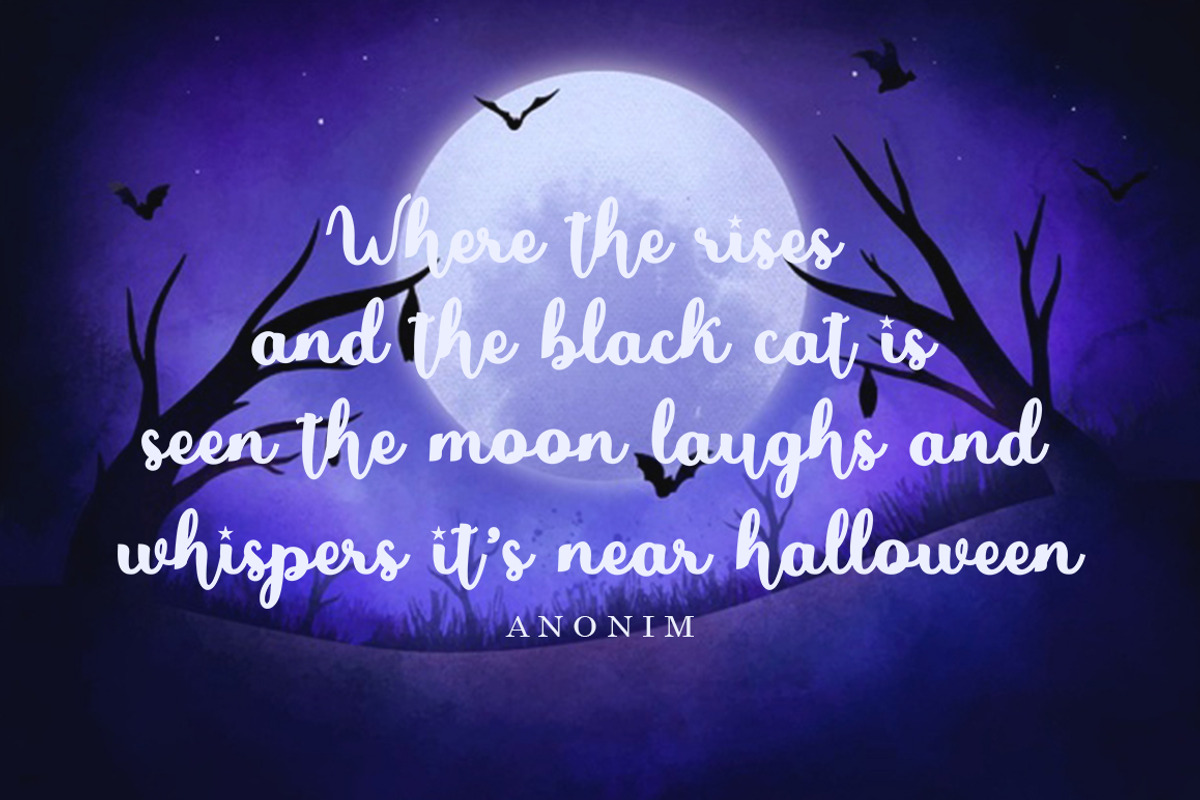 Jack Lady Halloween Font, a Script Font by Bosstype Studio (Photo 7 of 8)
