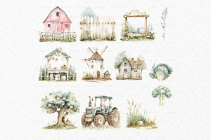 Baby Farm Animals Clipart PNG