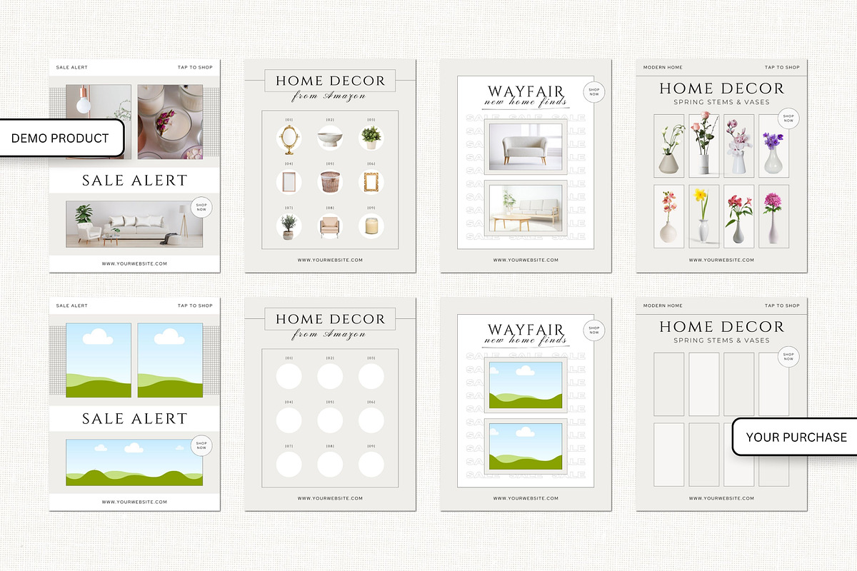 Home Decor LTK Canva Template, a Social Media Template by Deb Creative Studio (Photo 6 of 10)