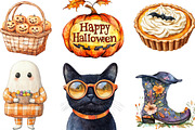 Retro Fall Halloween PNG Clipart, an Illustration by Designking (Thumbnail 2 of 4)